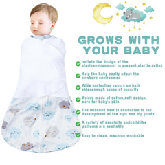 BSTOPPT Newborn Sleep Sack starry sky image for calm, restful nights.