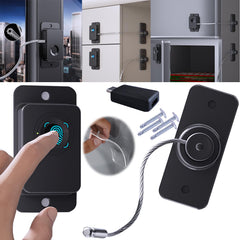 Bstsilver fingerprint lock front view for quick, keyless access on cabinets.