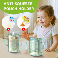 btrfe pouch holder adjustable-capacity supports growing self-feeding sessions