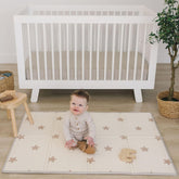 Bubba Bear baby play mat folded-compact demonstrates portable storage for trips.