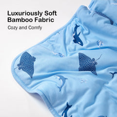 BubblePanda bamboo blanket 30x40 for crib use and cozy naps.