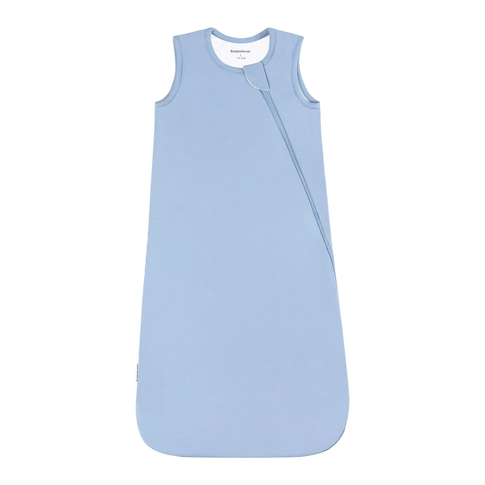 BubblePanda rayon sleep sack in soft-baby-skin focus demonstrates gentle, breathable comfort for naps.