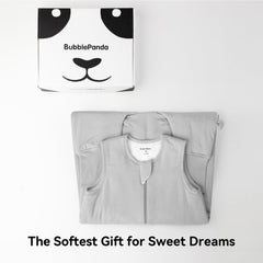 BubblePanda sleep sack features 2-way zipper for easy diaper changes at night