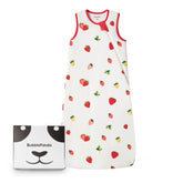 BubblePanda sleep sack bamboo fabric close-up showcases buttery softness and breathable texture for comfortable nights.