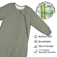 BubblePanda bamboo-rayon-breathable design keeps baby cozy and dry through the night.