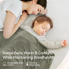 BubblePanda baby swaddle close-up showcases ultra-soft bamboo fabric