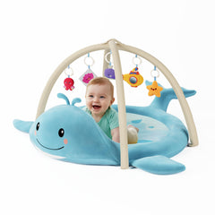 BubblinHome whale play mat base inviting tummy time and floor play