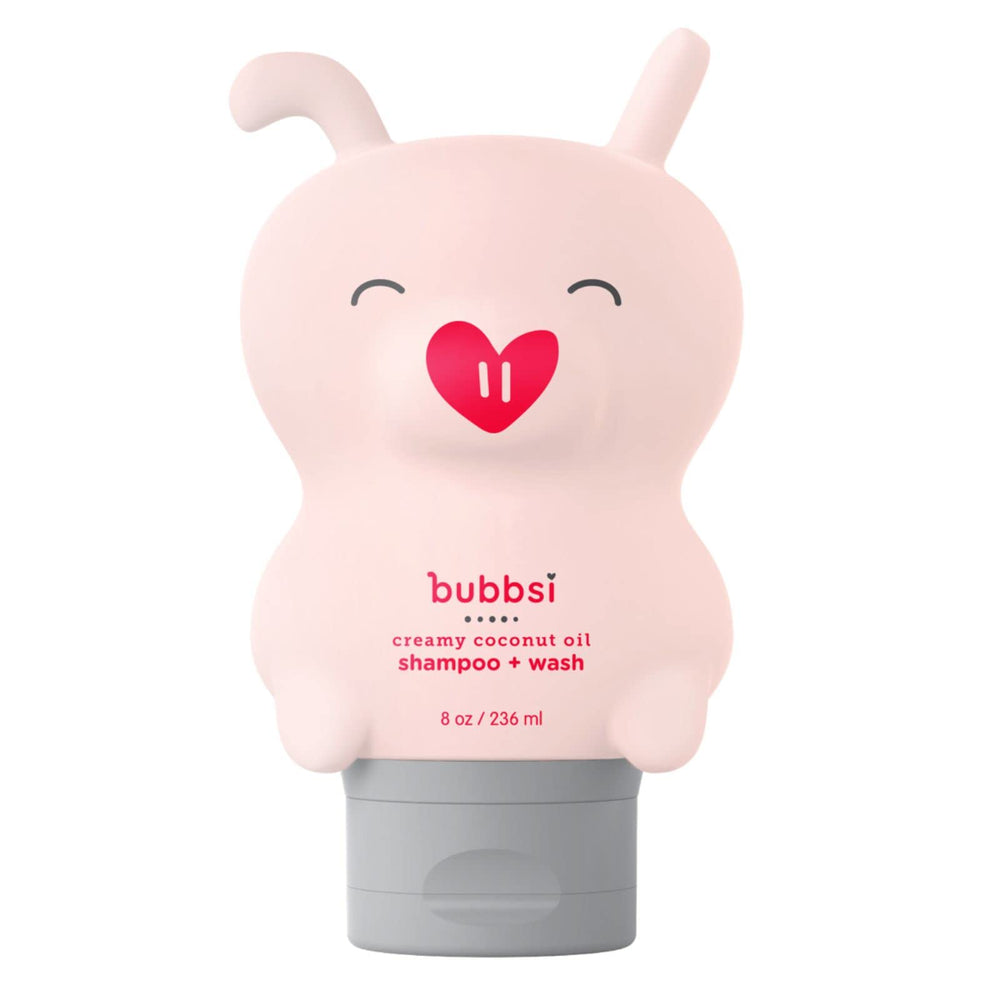 Bubbsi Creamy Coconut Oil Baby Shampoo bottle gentle cleansing for delicate skin