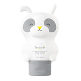 Packaging of Bubbsi whipped coconut oil lotion highlights gentle hydration for sensitive skin.