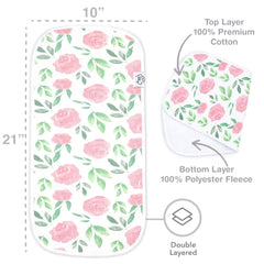 Bublo Baby burp cloths 5-pack in use during feeding protects clothes from spills.