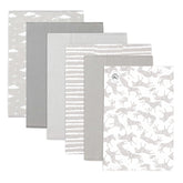 Bublo Baby 6-pack burp cloths in hero view showing wide coverage for mess protection.