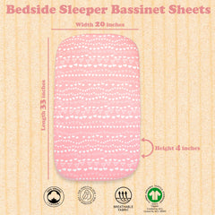 Bublo Baby elastic-edge sheet offers easy on-off with a secure fit.