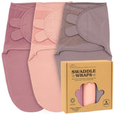Bublo Baby swaddles 3-pack gift-ready showcases soft, breathable fabric for newborn comfort.