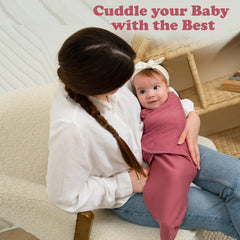 Bublo Baby swaddles adjustable hook-and-loop closures provide a secure fit for calm newborn nights