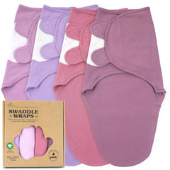 Bublo Baby swaddles newborn 3-step close-up shows adjustable hook-and-loop closure for easy swaddling