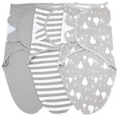 Bublo Baby swaddles pack closeup – soft fabric supports calm, secure swaddling for newborn comfort.