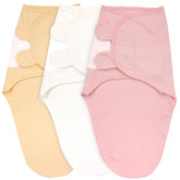 Bublo Baby swaddles pastel banana-pink pack front offers cozy wrap for restful sleep