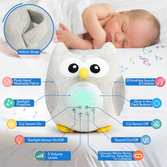 Bubzi Co cry activated feature automatically comforts during infant cries.