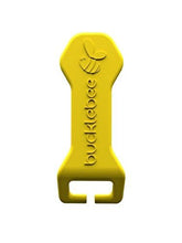 Bucklebee Easy Release Tool in hand enabling quick car-seat unbuckling.