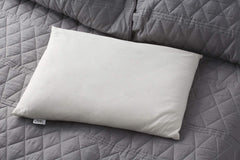 Bucky hundred-percent cotton quilted pillow case offers breathable softness for everyday use.