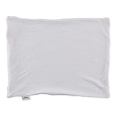 Bucky Duo quilted pillow cover in white shields your pillow while adding soft texture.