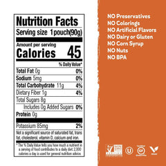 Buddy Fruits nut free label highlights allergy safe option