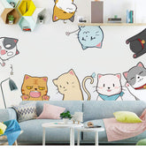 Buer Homie cat wall stickers pack for quick, playful room decor