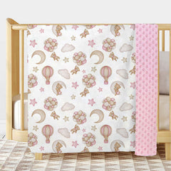 Buerhanerry bear blanket back dotted pattern adds gentle nap time texture