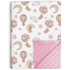 Buerhanerry bear blanket front design for cozy nursery vibes