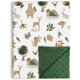 Buerhanerry woodland-animals-pattern blanket for cozy nighttime cuddles.