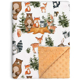 Buerhanerry woodland blanket front pattern for cozy crib naps