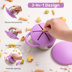 Bufilea dual-handle design supports little hands and self-feeding