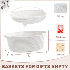 Bufims neutral basket blends into home décor for cosmetics and remotes.