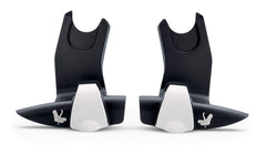 Bugaboo Bee car seat adapter multi-angle view shows quick connect for Maxi-Cosi.