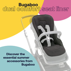 Bugaboo Dual Comfort Seat Liner summer side 3D mesh promotes airflow and dryness.