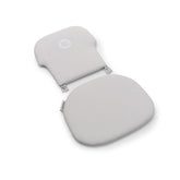 Bugaboo Giraffe backrest cushion Arctic White adds cozy support during meals.