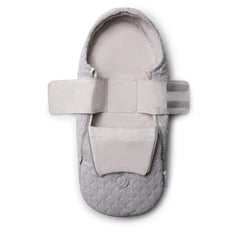 Bugaboo newborn inlay footmuff inner strap keeps newborn snuggly in place.