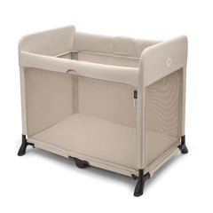 Bugaboo Stardust playard folded in travel bag for on-the-go use.