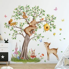 Buiory peel-and-stick forest decals are waterproof and easy to remove for flexible decorating.