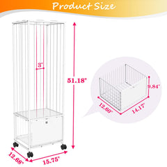 Bukfen storage zoo wheels enable easy mobility for playrooms.