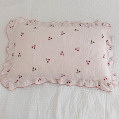 BuLuTu standard pillowcase 26x20 in cherry pattern for kids bed