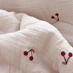 BuLuTu toddler pillowcase 20x14 in cherry pattern suitable for crib or cot