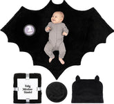 Bumba Kids sherpa fleece bat swaddle closeup for plush warmth and cozy cuddles.