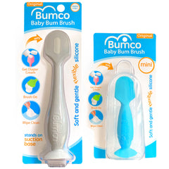 Baby Bum Brush 6.25-inch spatula reaches diaper cream jars smoothly for even application.