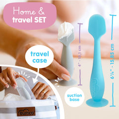 Bumco diaper cream spatula with travel case for organized, on-the-go use.
