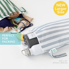 Bumkins wet bag waterproof fabric closeup highlights durable colorfast material