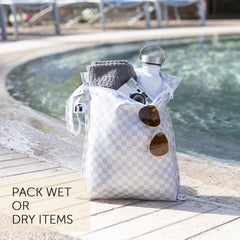 Bumkins Roamio two-pack offers reusable organization for two kids' gear.
