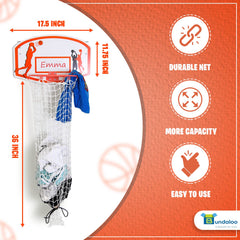 Bundaloo basketball hamper door attachment demonstrates quick, tool-free setup for busy kids.