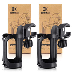 BundlePRO pack-2-stroller-cup-holders front view for easy-access beverages on the go.