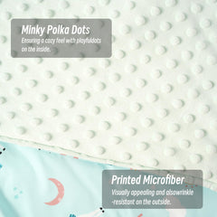Bunnikins & Clover dinosaur design nap mat invites playful naptime.